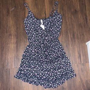 small Sage floral romper